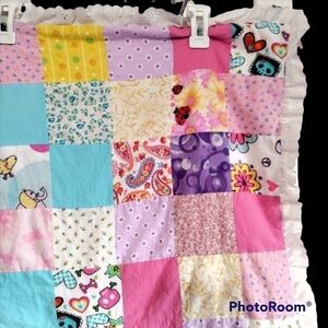 Handmade quilt for child 46" L X 41" W